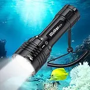 Wurkkos DL30 Dive Flashlight Bright 3600 Lumen Scuba Dive Light, High 90CRI Diving Torch with 3PCS LH351D Led, 100m IPX8 Waterproof Underwater Flashlight, Submarine Light Rotary Switch Design