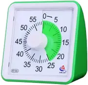 Classrooms and Households 60-Minute Visual Countdown Timer: The Silent Time Management Tool for Students and (Green)