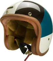 Hedon Hedonist Cosmos ECE, open face helmet , color: White/Brown/Dark Blue , size: M