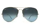 Ray-Ban Sunglasses RB3025 AVIATOR LARGE METAL 001/3M Gold w/ Blue Gradient 62 mm