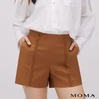 在飛比找momo購物網優惠-【MOMA】百搭立體雙線短褲(兩色)