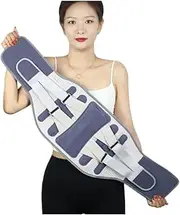 Waist Support Widen Steel Keel Waist Back Brace Spine Support Lumbar Posture Corrector Belt Lumbar Support(Blue,XXL)