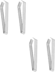 ERINGOGO 4Pcs Fish Bone Tweezers Precision Slant Flat Tweezers for Easy Fish Bone Removal Food Styling Utensils for Culinary and Seafood Preparation