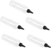 Mikinona 5Pcs Refillable Empty Bottle Compact Liquid Dispenser with Scale Leak Travel Containers for Lotions Cosmetics and Daily Use Capacity