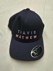 Travis Mathew Cap Hat Firework Float Snapback Golf Flexfit Tech 110 Blue New