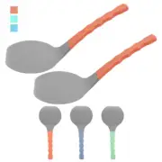 2 Pc Flexible Spatula Silicone Turner Pancake Flip Heat Resistant Kitchen