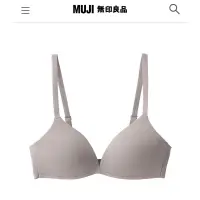 在飛比找蝦皮購物優惠-Muji 無印良品 女棉混彈性無鋼圈一體成形胸罩 摩卡棕L