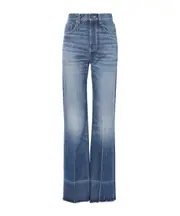Chloé High-Waisted Bootcut Jeans 25,27,28 Blue