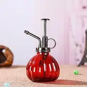 Gugou Water Spray Bottle Vintage Pumpkin Style Decorative Glass Plant Atomizer Watering Can Pot | Plant Mister with Top Pump for Indoor Potted Plants Terrariums Flowers (Yellow) (Red)
