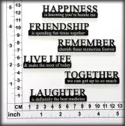 Chipboard Embellishments for Scrapbooking, Cardmaking - Scrap Words 31 CB6112b