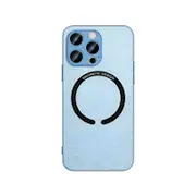 Iphone Magsafe Leather Case leather Blue 12 Pro Max Case Cover
