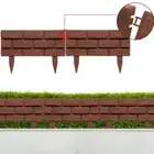 Plastic Horticultural Fence Landscape Plant Lawn Picket Decorative Fence