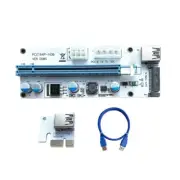 VER008S Fast Speed USB3.0 PCIe GPU Card Extension Cable,PCIE x1 USB Adapter