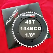 MOJO Alchemy Fixed Gear 48T Chainring 7075-T6 * 144 mm BCD Track 1/8" - BLACK