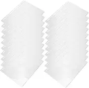 20 Sheets Stamp Pages for Stamp Album Binder Storage Pages for Collecting Organize Coins and Money Row Transparent Design Present for Collectors