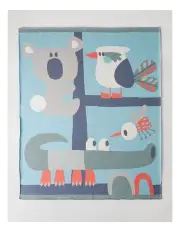 [Jack & Milly] Homegrown Knitted Blanket in Light Blue