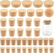 Cimeton 41Pcs 6 Sizes Tapered Cork Plugs and Wine Cork Ball for Jars and Bottles, Bottle Corks Wooden Bottle Cork Replacement Corks for Wine Beer Bottle, Glass Bottles, DIY Craft