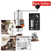 Compact Coffee Grinder with Glass Jar - Manual, Portable & Versatile Grinding