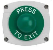 AS10692 - ASEC Surface Mounted Dome Button - `Press To Exit`