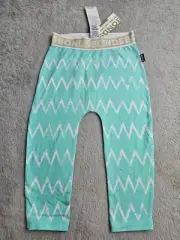 2015 Bonds Stretchies Leggings Blue Zigzag Size 2 BNWT