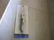 Minstay Waiters corkscrew Foil Knife and Bottle opener. new in pkg. black handle