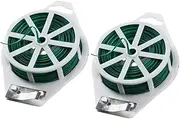 Kisangel 150m Tree Twists Tie Flexible Plant Cable Ties Weatherproof Fixing Straps for Climbing Vines Fruits Vegetables