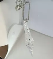 Swarovski Crystal Clear Icicle 8611 Suncatcher/ Prism; 3 Sizes: 40, 50, 63mm