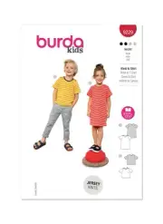 Burda 9229 Kids Dress & T-Shirt Sizes 4-11 Sewing Pattern NEW! Uncut