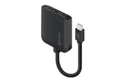 Alogic MDP2DP-ADP Mini DisplayPort to Dual DisplayPort 1.2 Adapter - 4K - 30 Hz