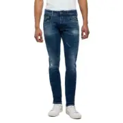 REPLAY ANBASS W28 L32 Hyperflex Stretch Denim Fit Jeans Blue M914L New with Tags