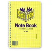 Spirax 564 Notebook 40 Leaf 80 Pages 7mm Ruled School Spiral Side Opening Book