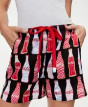 NEW PETER ALEXANDER COCA COLA COKE PJ SHORTS MEDIUM M RRP$79.95 COTTON SATEEN