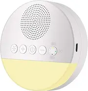 White Noise Sleep Machine Built-in 6 Soothing Sound Soft Breath Light 15/30/60 Intelligent Timing for People of All Ages