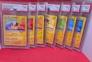Pokemon I Choose You! Ash's Pikachu 7 Card Set PSA 9 Mint
