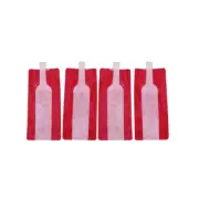4pcs Wine Bag Flask Foldable Plastic Wine Bottle Cooler Flexible Collapsible