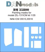 Dan Models 35800 Painting masks for model Zil 131 ICM 35515-35516 1/35 scale kit