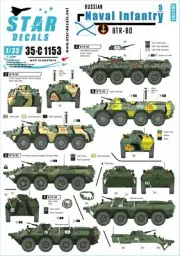 Star Decals 1/35 #35C1153 Naval Infantry #5 "Russian BTR-80"