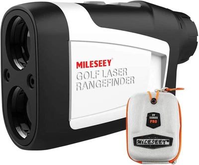 Mileseey Golf Rangefinder with Slope On/Off, 660 Yards Range Finder with Flag...