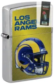 Zippo 48437 NFL Los Angeles Rams Helmet Lighter + FLINT PACK