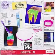 Project MC2 Chemistry Lab Stem Science Kit by Horizon Group USA, DIY 10 Great Science Fair Experiments, Make Your Own Glow in The Dark Gooey Slime Putty, Glowing Lava Jar & More