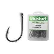 Mustad 10829npbln - Size 8/0 Qty 25 - Big Gun Kirbed Chemically Sharpened