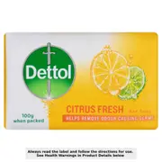 Dettol Citrus Fresh Bar Soap 3 x 100g