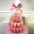 1X 4Tiers Clear Macaron Tower Macaroon Tower Round Mini Tower Display Stand Rack