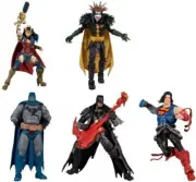 McFarlane DC DARKFATHER BAF Compete SET Wonder Woman Superman Robin Batman NEW