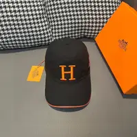 在飛比找蝦皮購物優惠-24ss配盒子布袋HERMèS(愛馬仕)原單棒球帽經典H正品