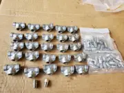 75 pcs New 304 SS 1/8" Female F NPT Pipe Stainless Steel 25 X Tee, Nipple, Plug