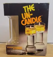 Pyrex Vintage USA The Un-Candle Glass Floating Candle 7" Corning 2 Pc NIB C267