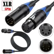 DMX512 5pin XLR Male to Female Connector Cable Extender Cord for Mixing Console