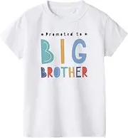 [Sanqidu] Big Brother T Shirts Tops Toddler Baby Boy I’m Going to be a Big Brother Announcement Tees Clothes Novelty Gift Summer Outfit