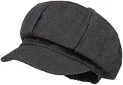 [ａ aternee] Women Newsboy Cap Slouchy Cabbie Hat for Shopping Hiking Date Travel Vacation